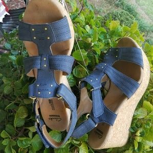Clarks Wedge Sandals